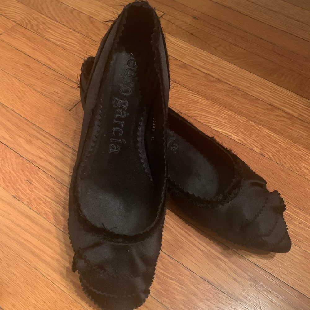 Pedro Garcia Silk Ballet Flats 37